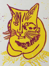 Load image into Gallery viewer, Sunshine Biscuit, Linocut print, A3