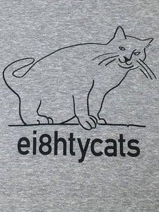 ei8htycats, soft stretch slim ladies v-neck t-shirt